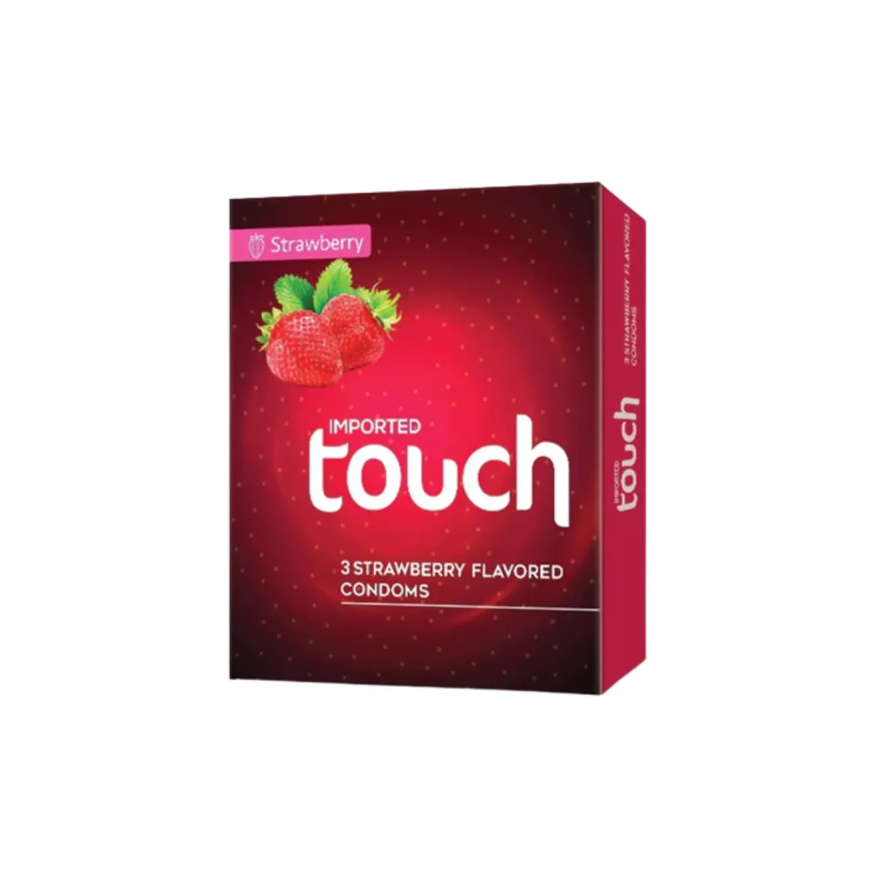Touch Strawberry 3s Condom Pack