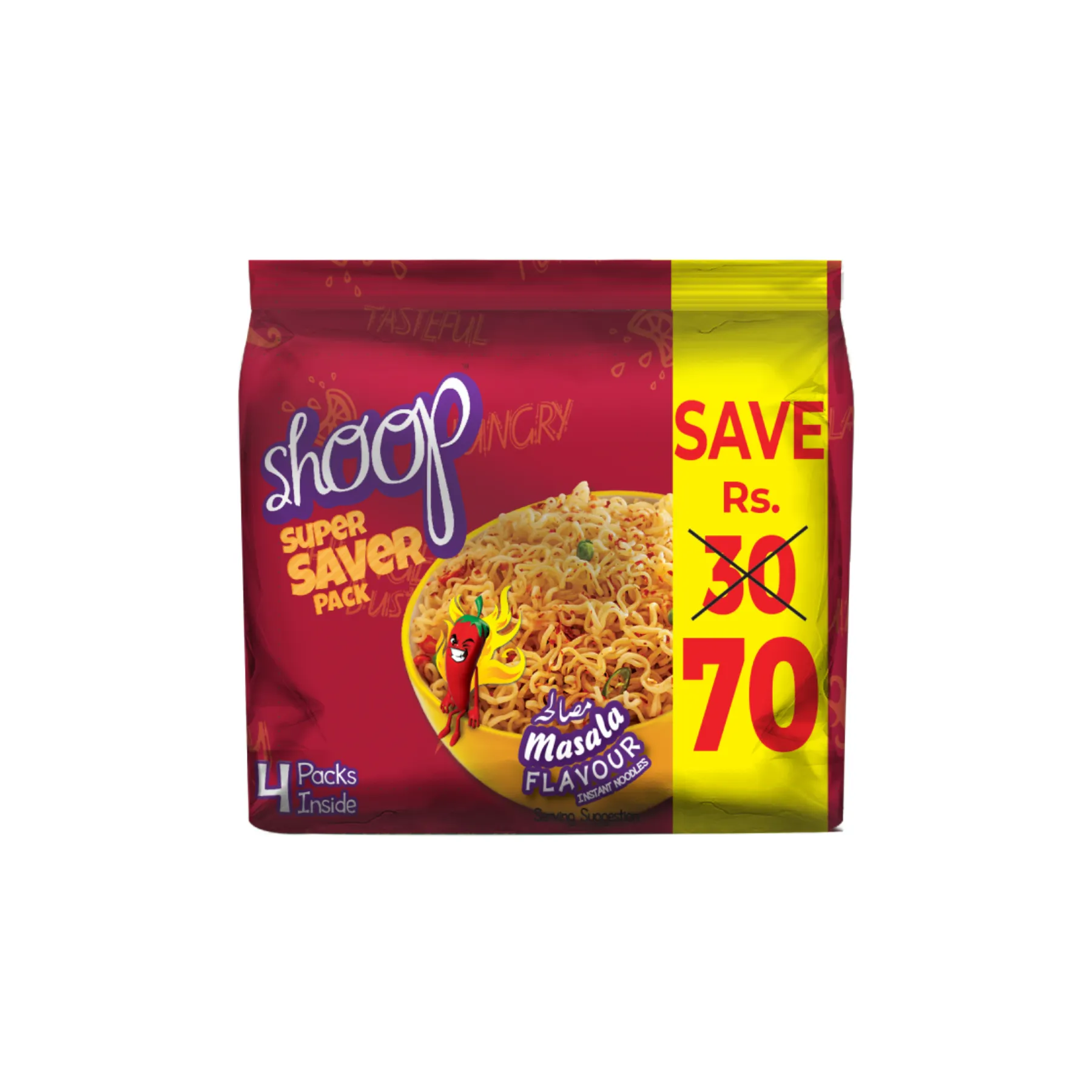 Shan Shoop Masala Noodle 60 gm (Pack of 4) Save Rs 70 CP