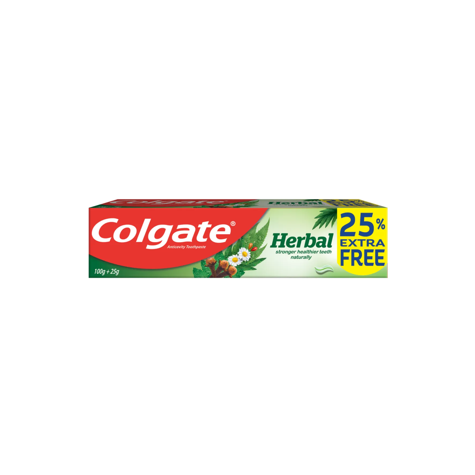 Colgate Herbal Toothpaste 100 gm + (25 gm Extra Free)