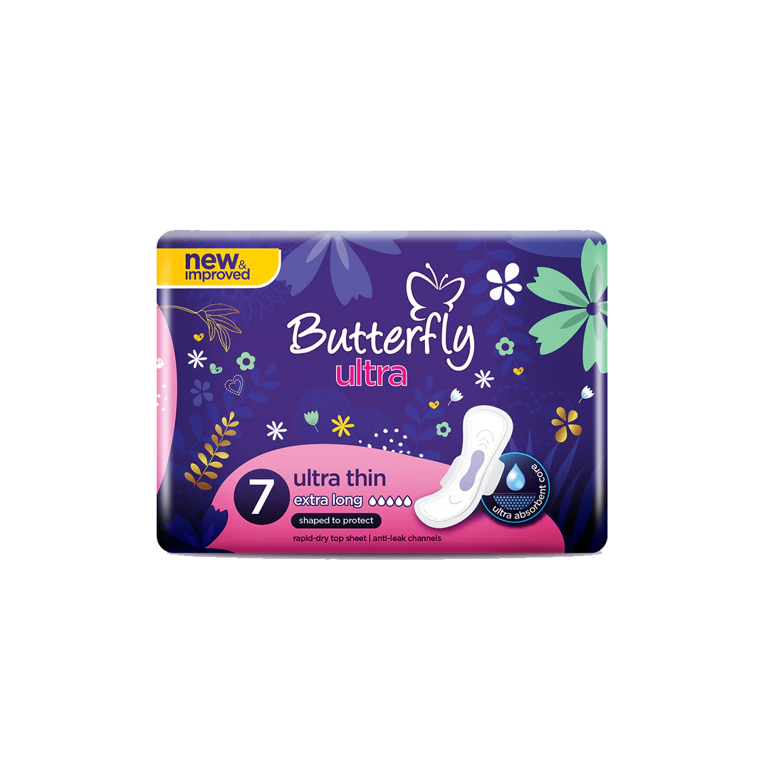 Butterfly Ultra Thin Pack Extra Long 7 pcs