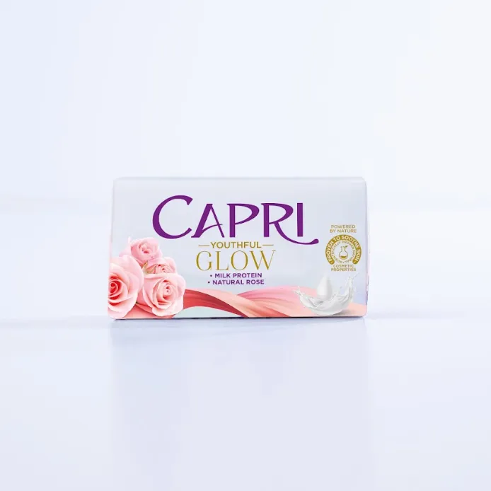 Capri Youthful Glow Milk Protein Natural Rose Soap 150 gm